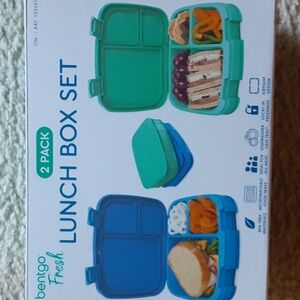 2 Pack Bentgo Fresh Modern Leak-Resistant Lunch Boxes